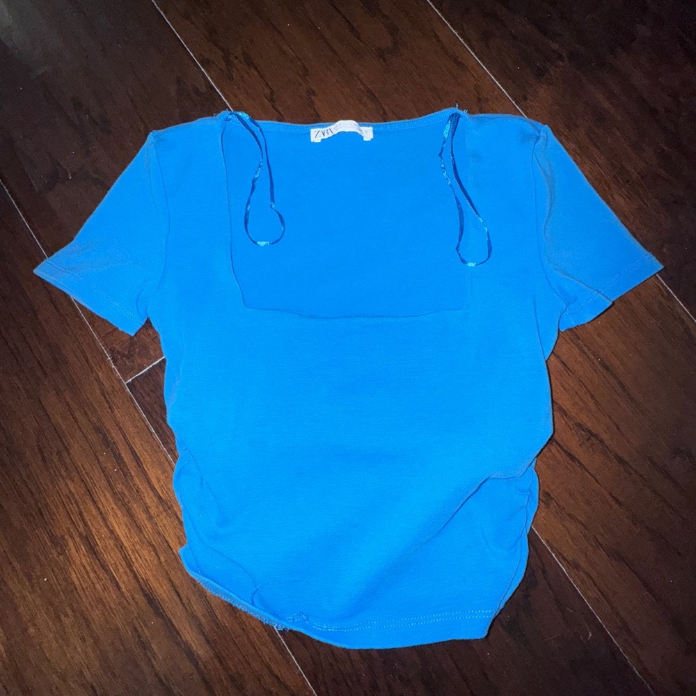 Zara Blue Women's Top